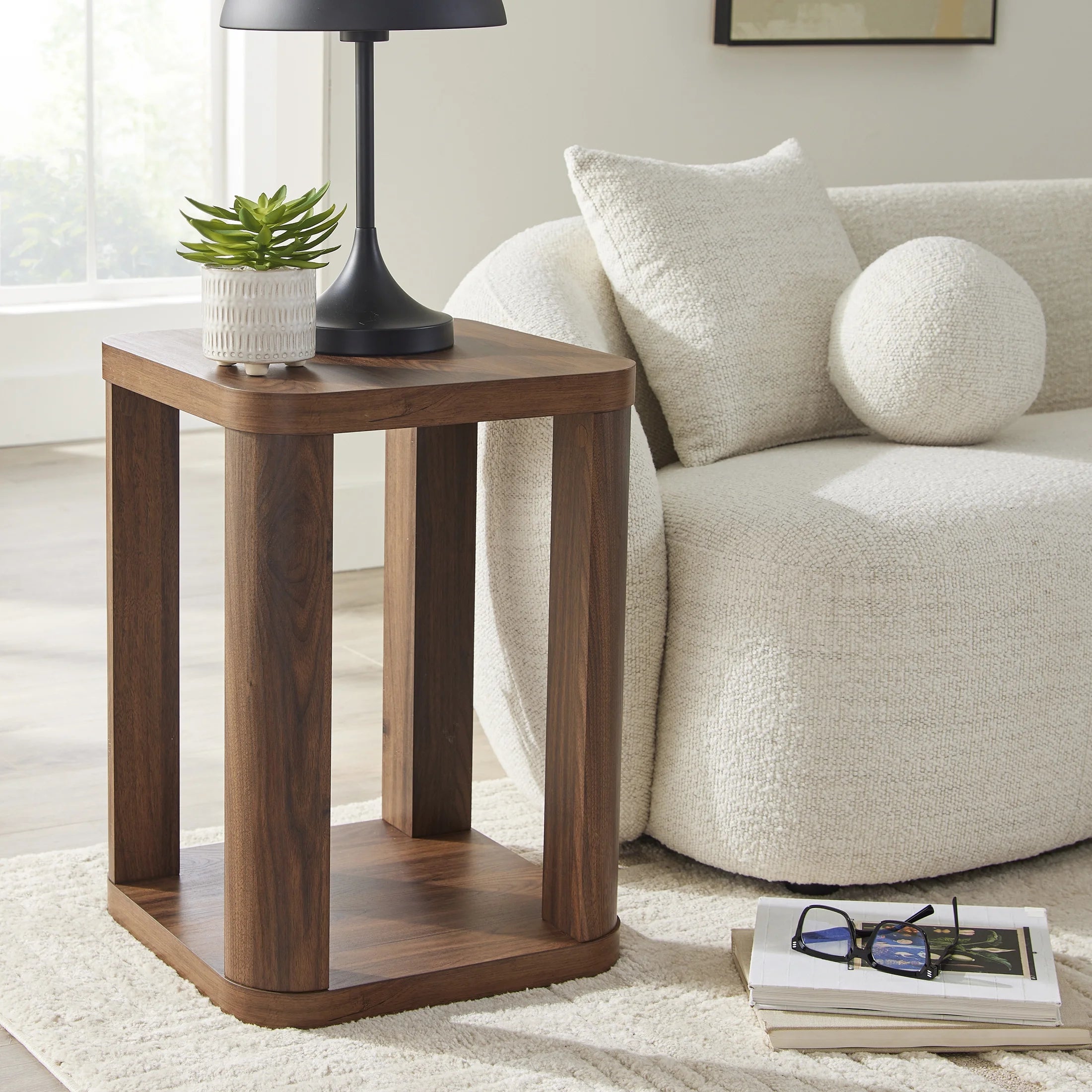 Juliet End Table, Walnut
